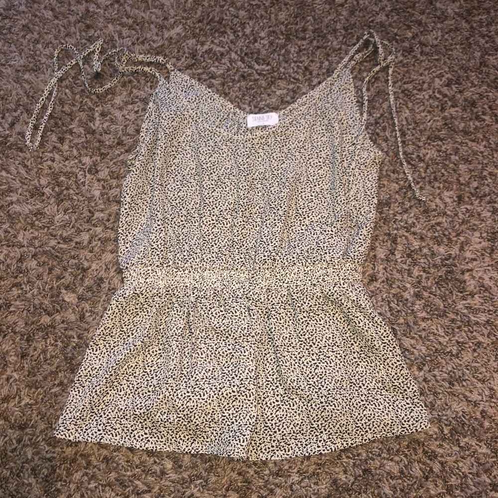 Sheer Cheetah Print Tank